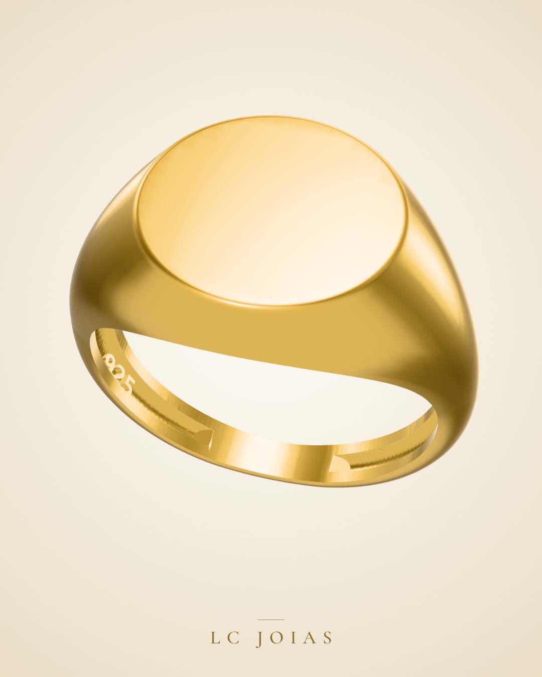 Anel ag 2307 an n 14 s em ouro