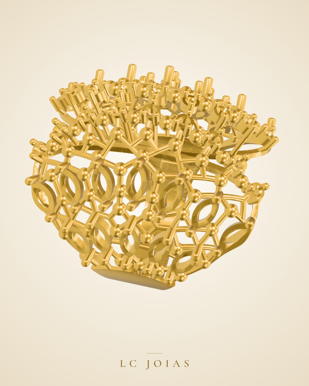 Anel 8360 an em ouro
