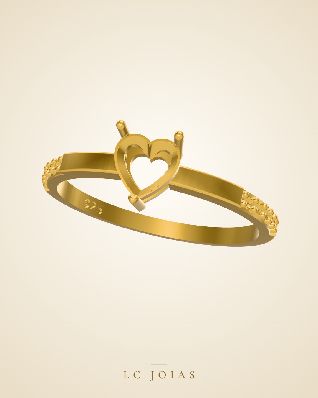 Anel ag 2319 an em ouro