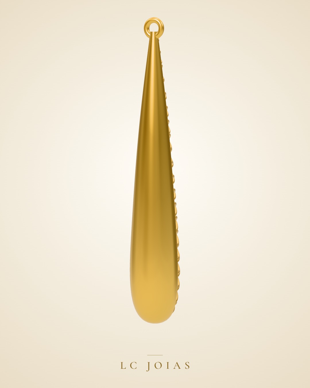 Brinco 8249 br gota grande colocar2 em ouro