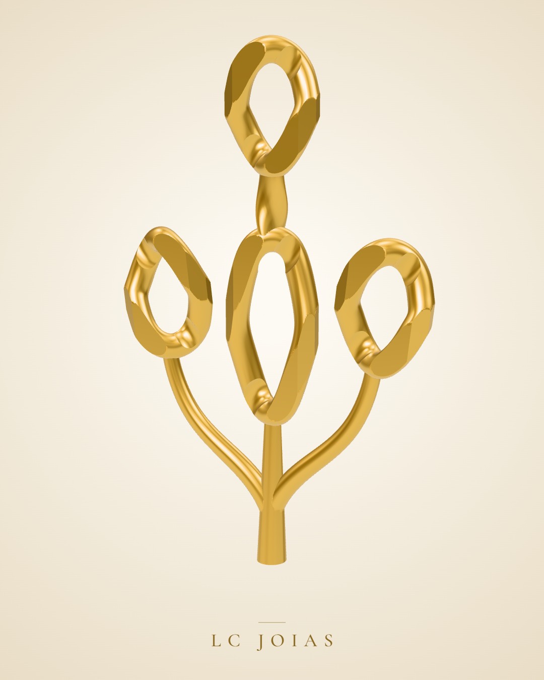Colar 13 corrente em ouro