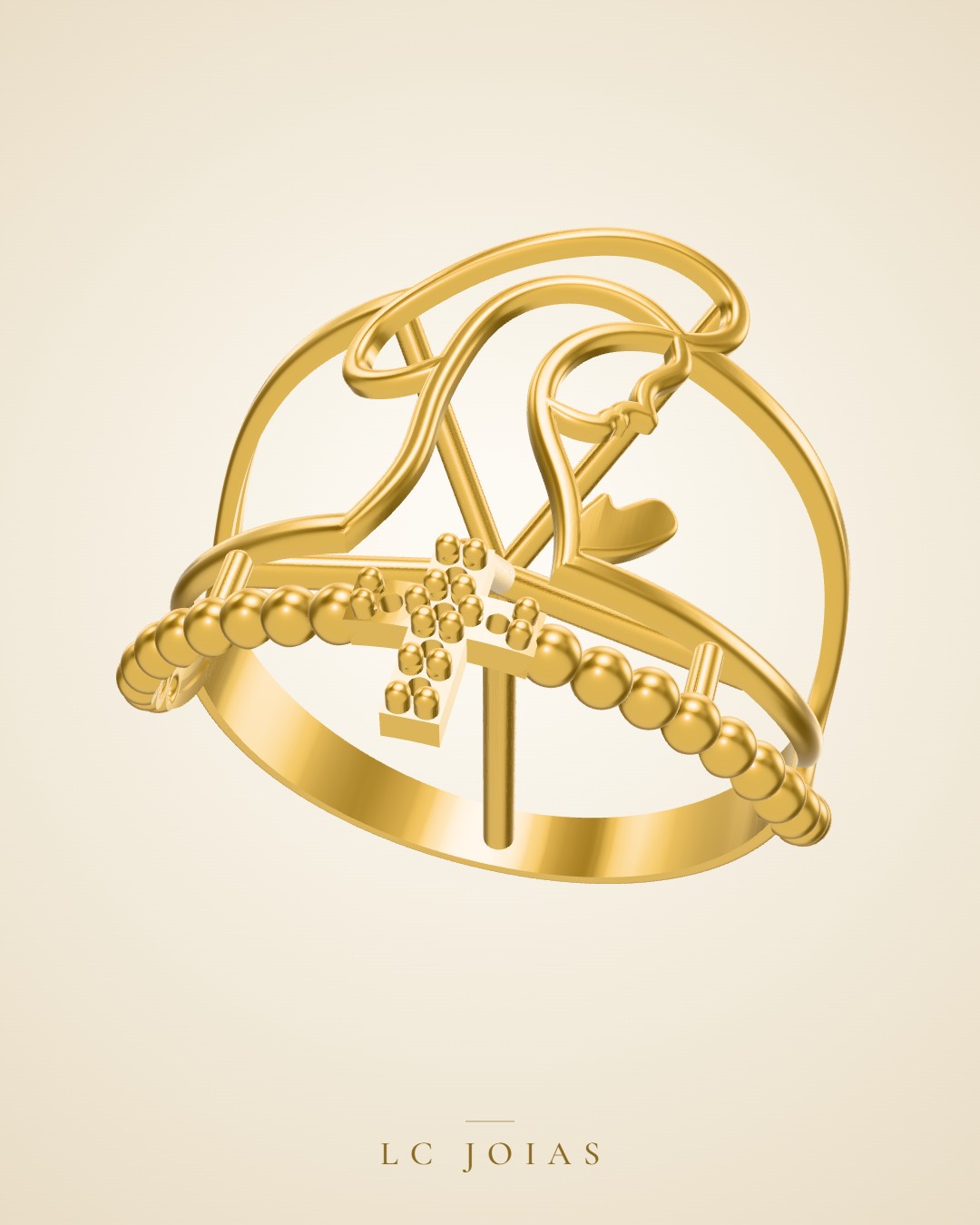 Anel d 0066 an ok em ouro