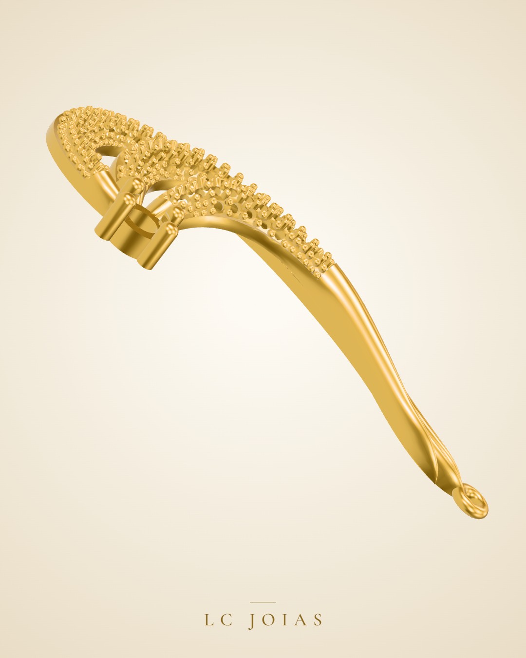 Brinco 6214br baixo em ouro