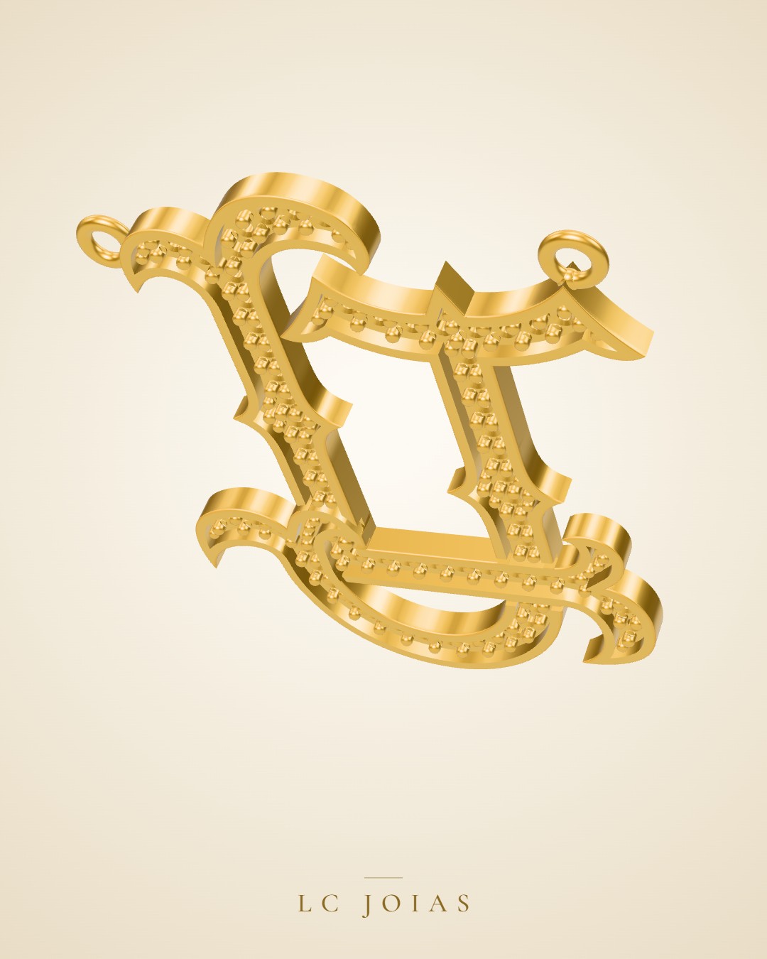 Pingente 8157 pg lj em ouro