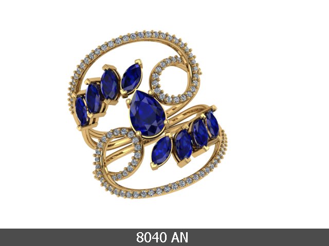 Anel 8040 an em ouro