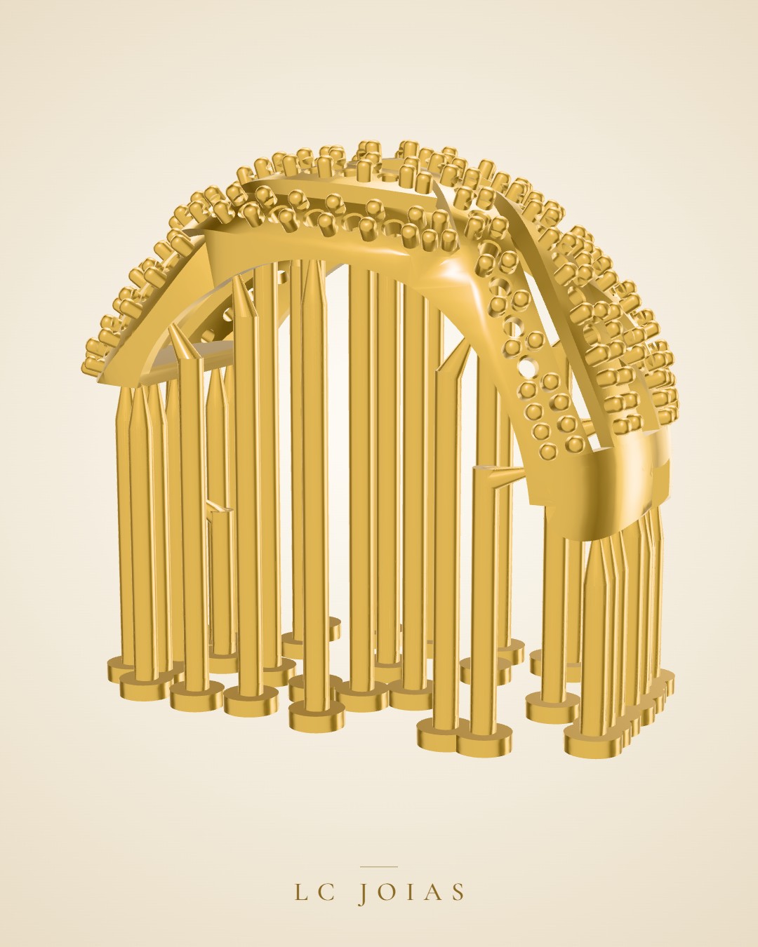 Brinco mirrored copy of 907 br em ouro