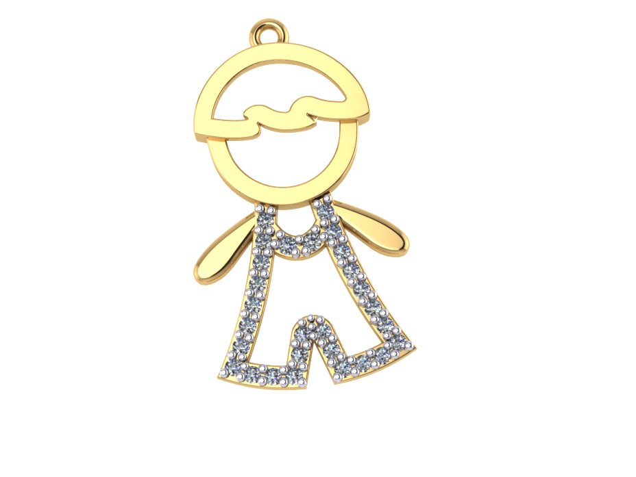 Pingente 951 pg em ouro