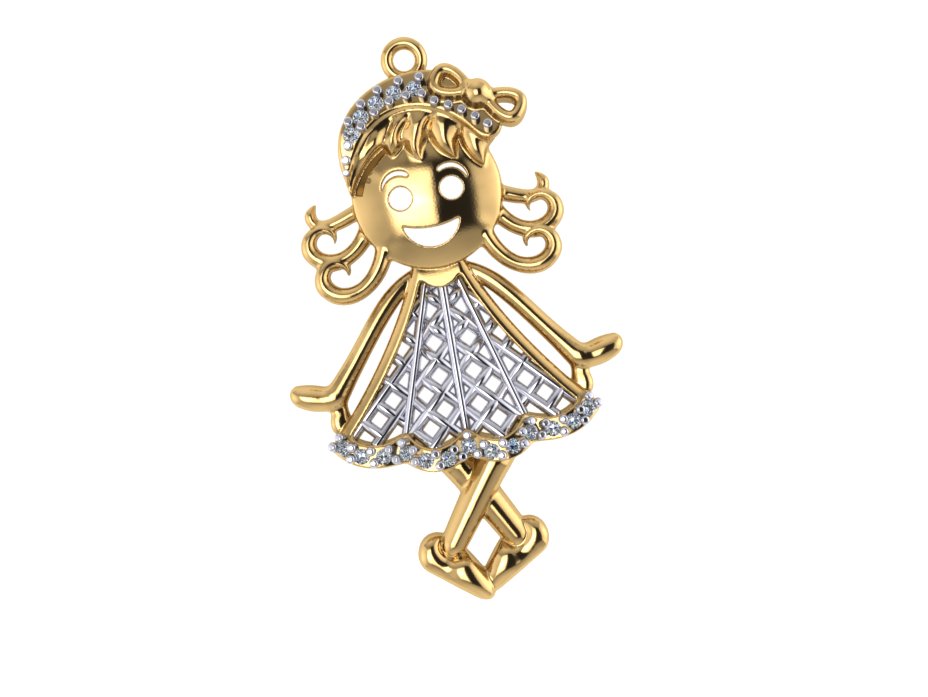 Pingente 7355 pg em ouro