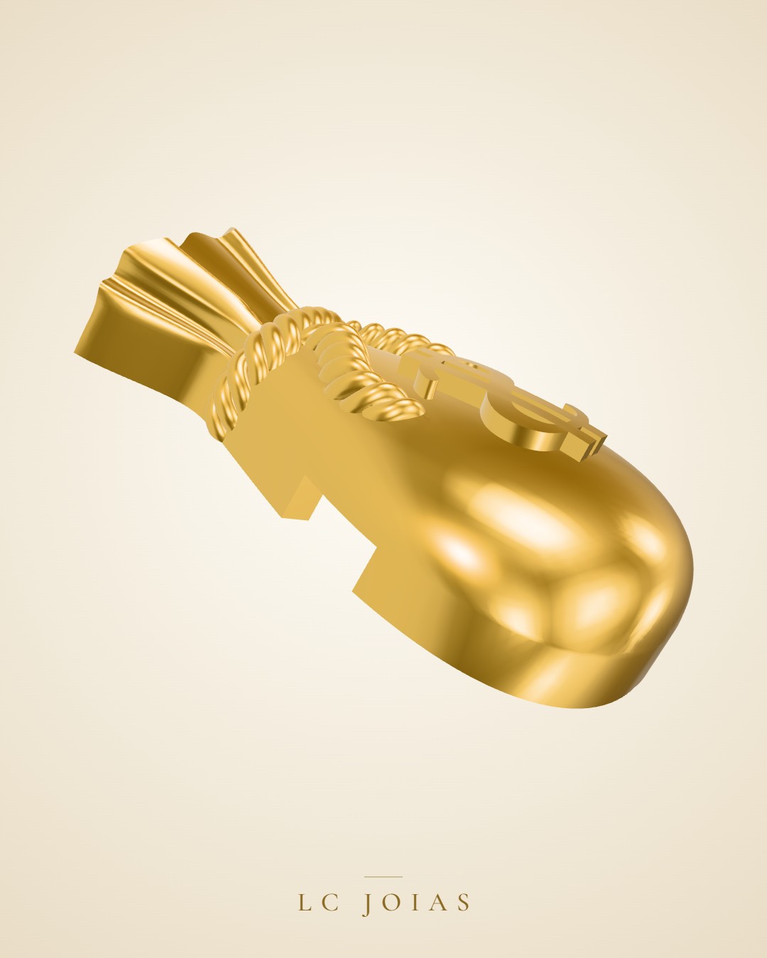 Berloque 846 ber b em ouro