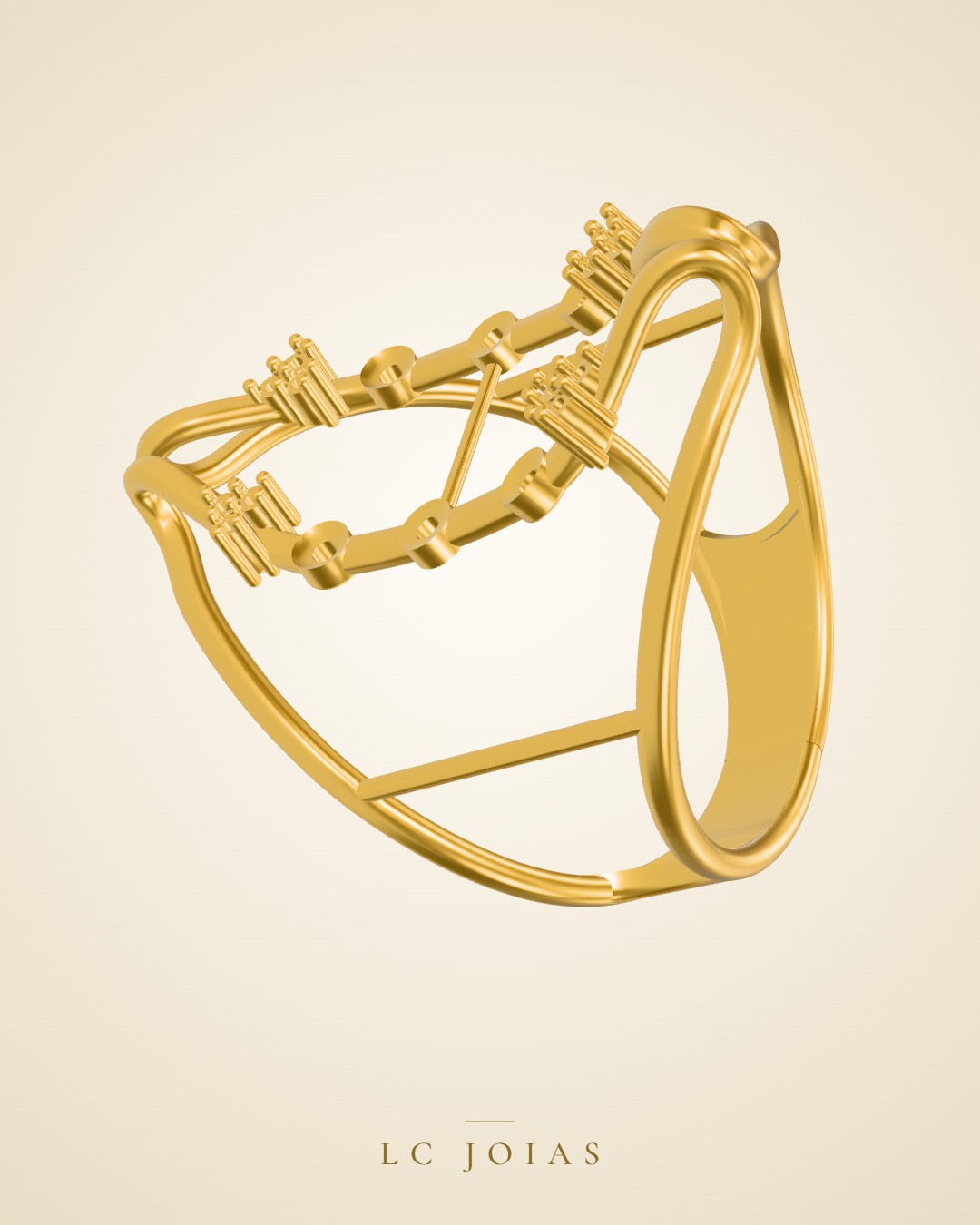 Anel 8022 an em ouro
