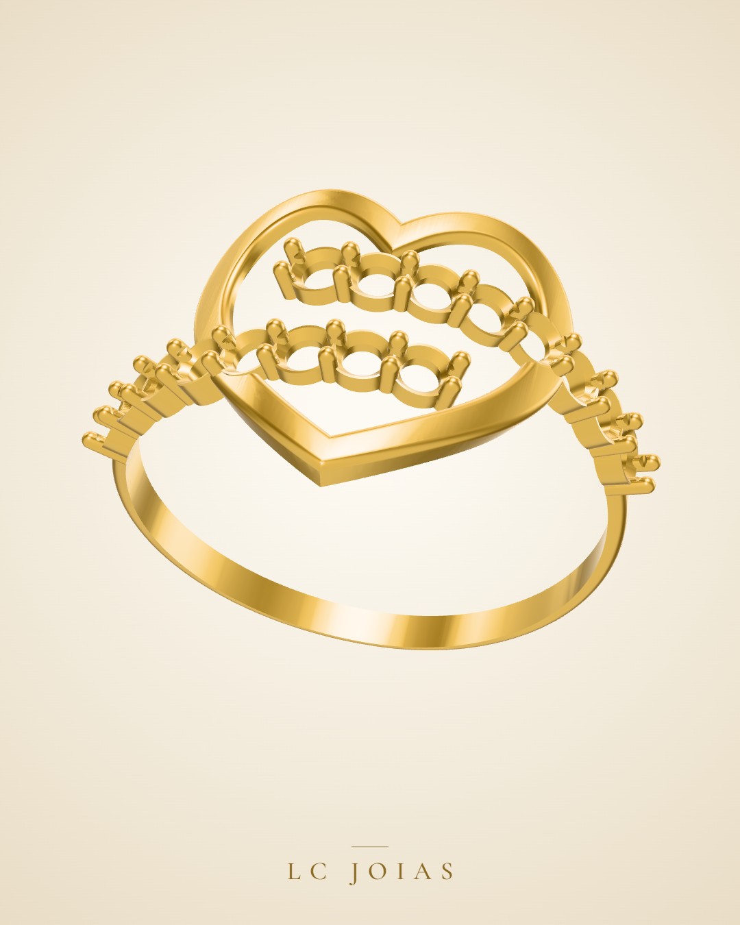 Anel d0036 an em ouro