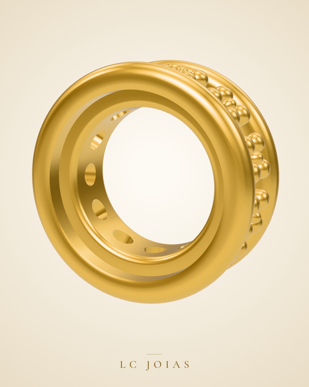 Berloque 1313 z ber em ouro