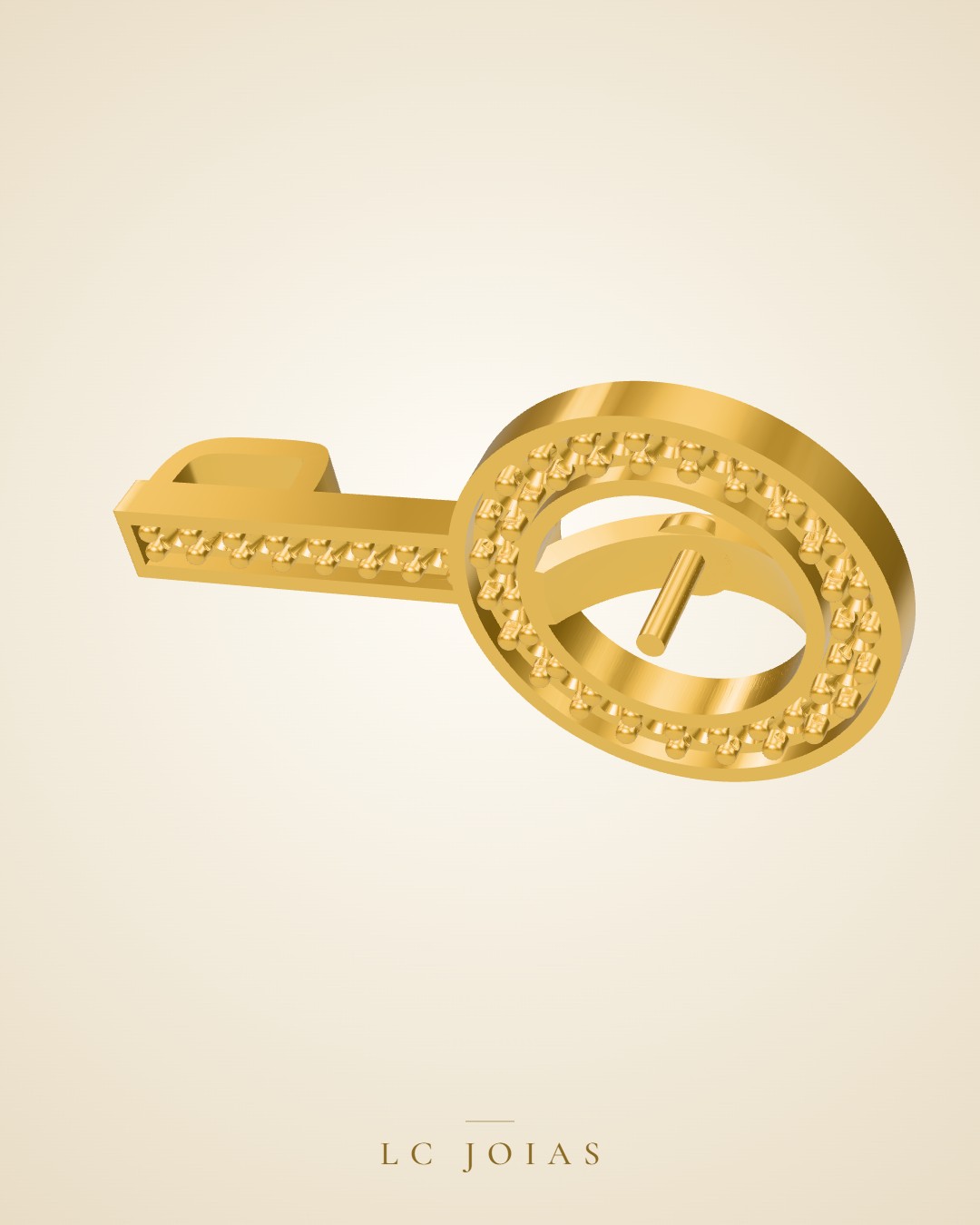Brinco mirrored copy of 7169 br 01 em ouro
