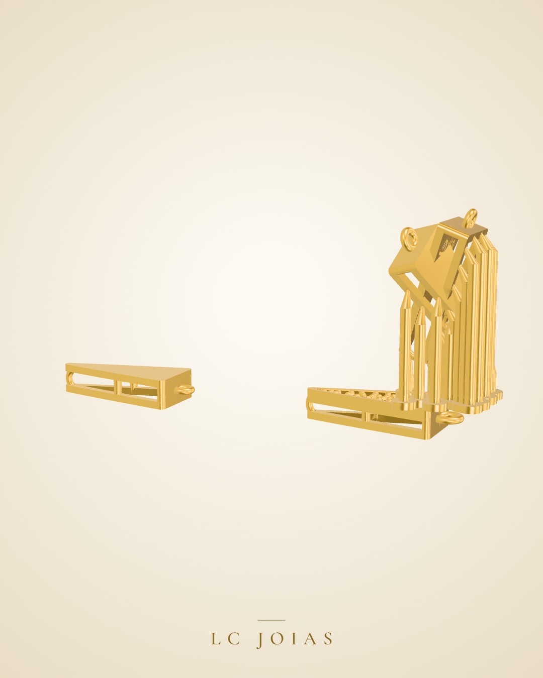 Pingente 7365 pg em ouro