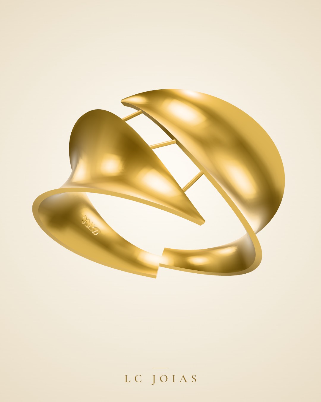 Anel anel 3535 em ouro