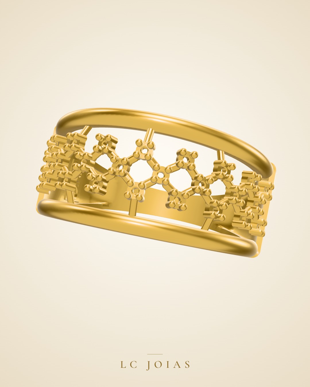 Anel 1175 z an em ouro