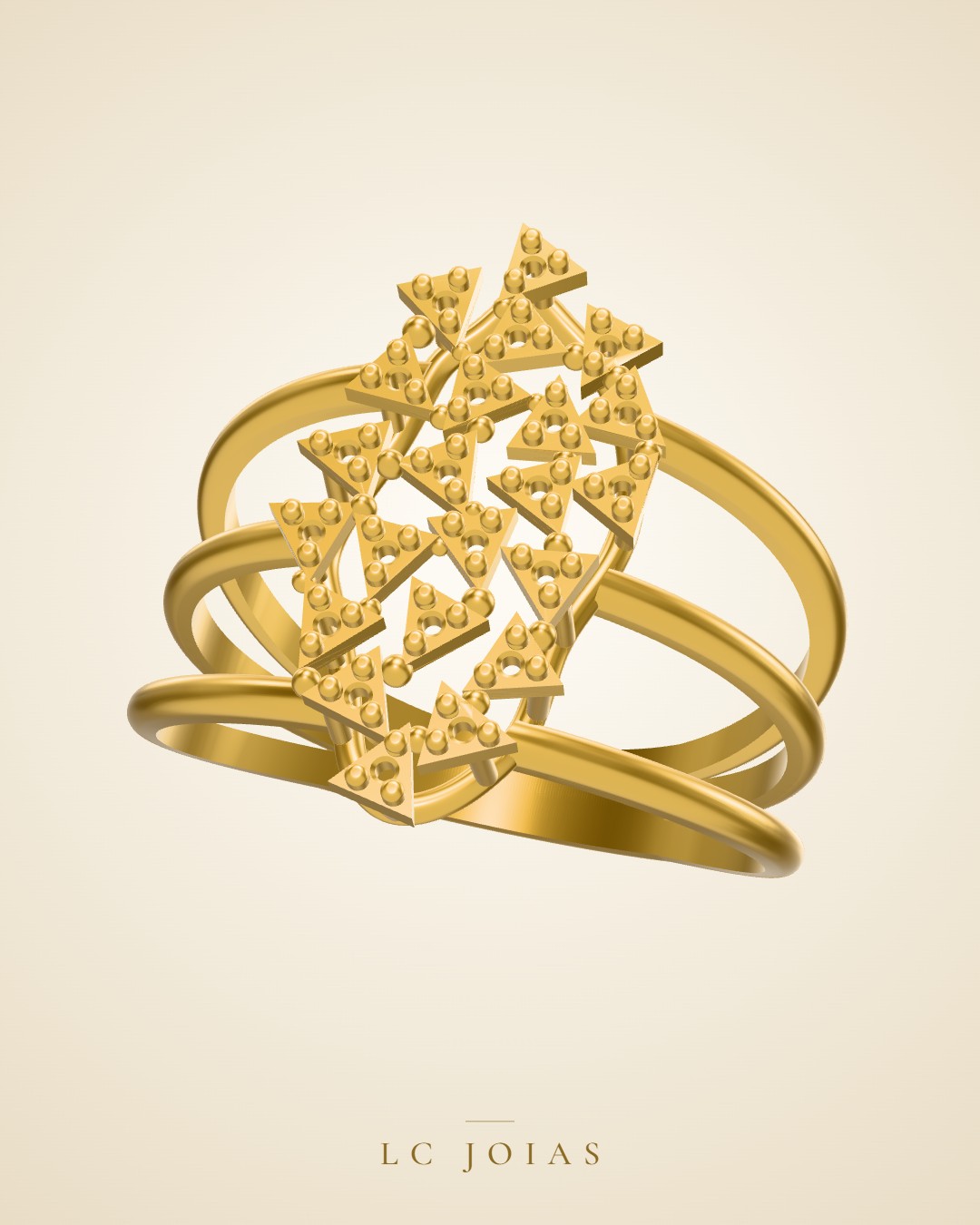 Anel 8254 an em ouro