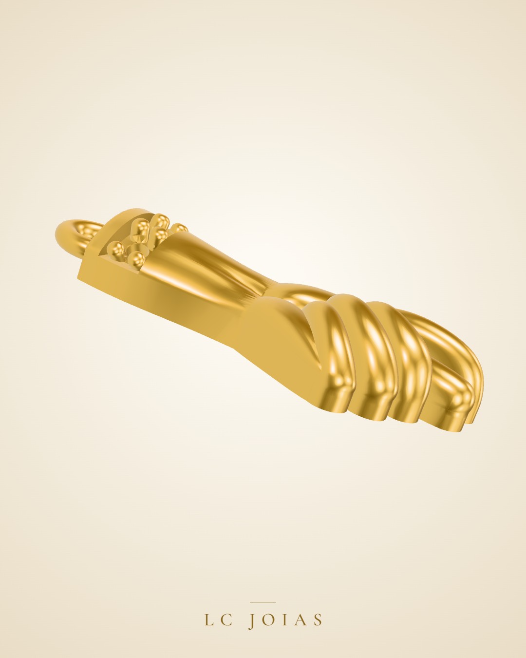 Berloque 1098 z ber figa em ouro