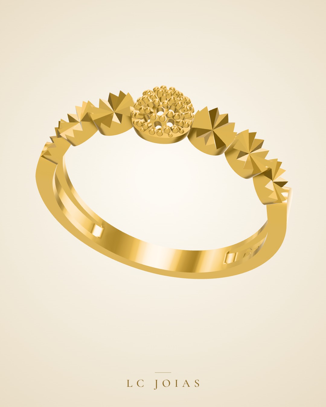 Anel 6394 an em ouro
