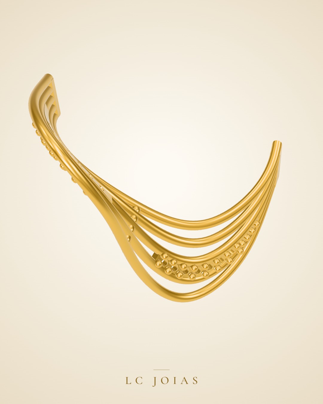 Anel 010 an aplique em ouro