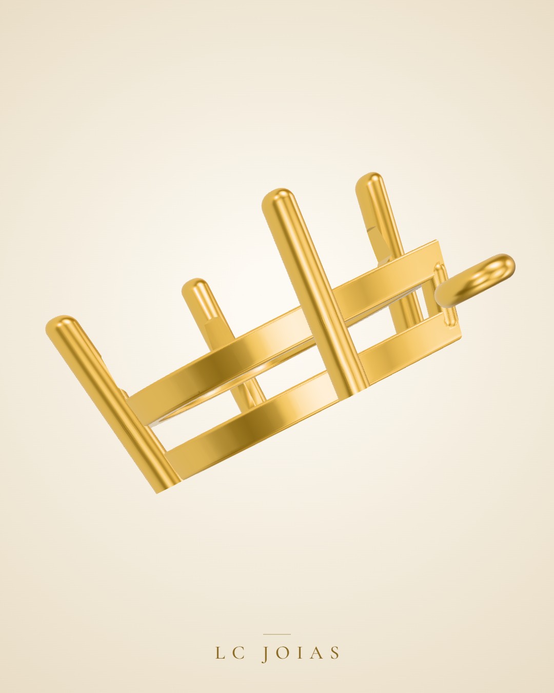 Pingente 7468 pg gota 7 x 9 em ouro