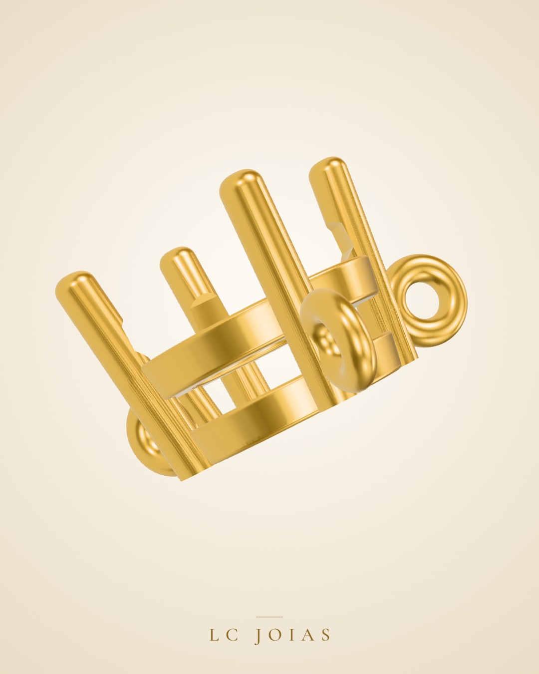 Pingente 7468 pg 5 mm em ouro