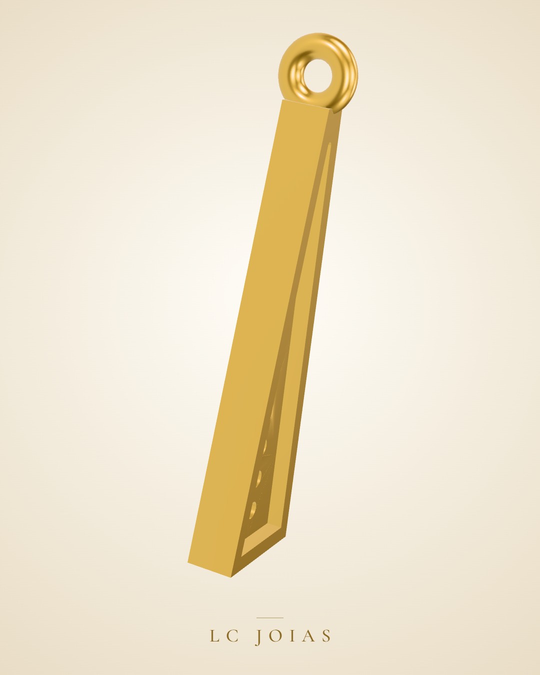 Brinco mirrored copy of 6233br cima em ouro
