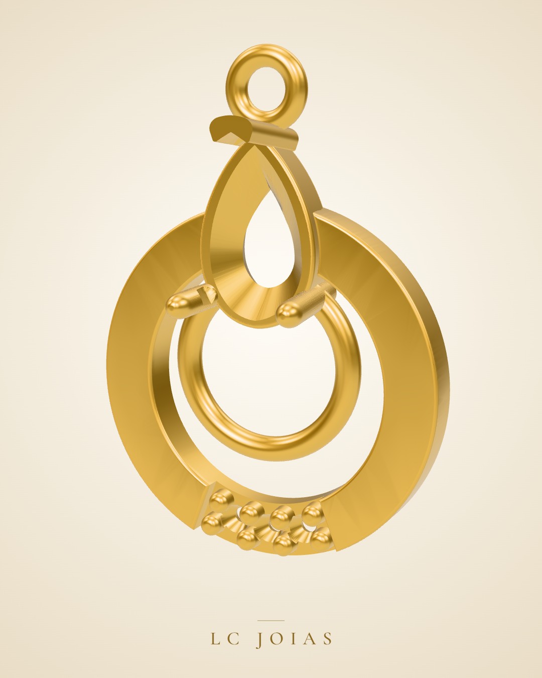 Pingente 6904 pg em ouro