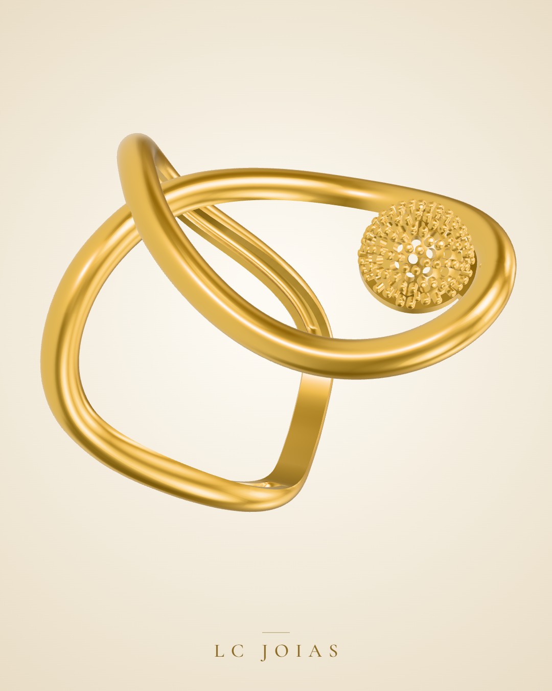 Anel 6455 an em ouro