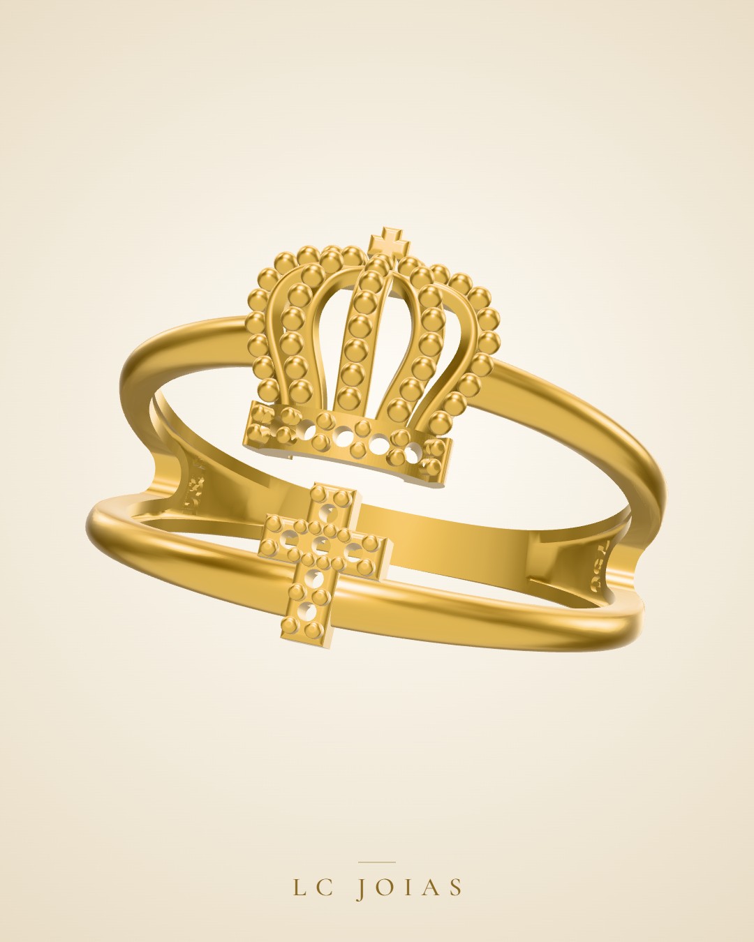 Anel 714 an em ouro