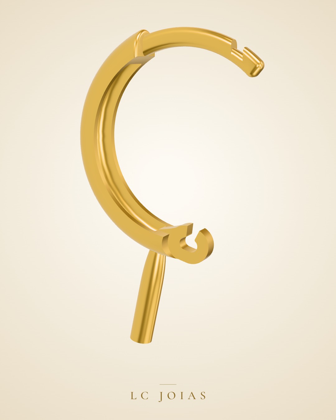 Brinco d 0129 br 12mm em ouro