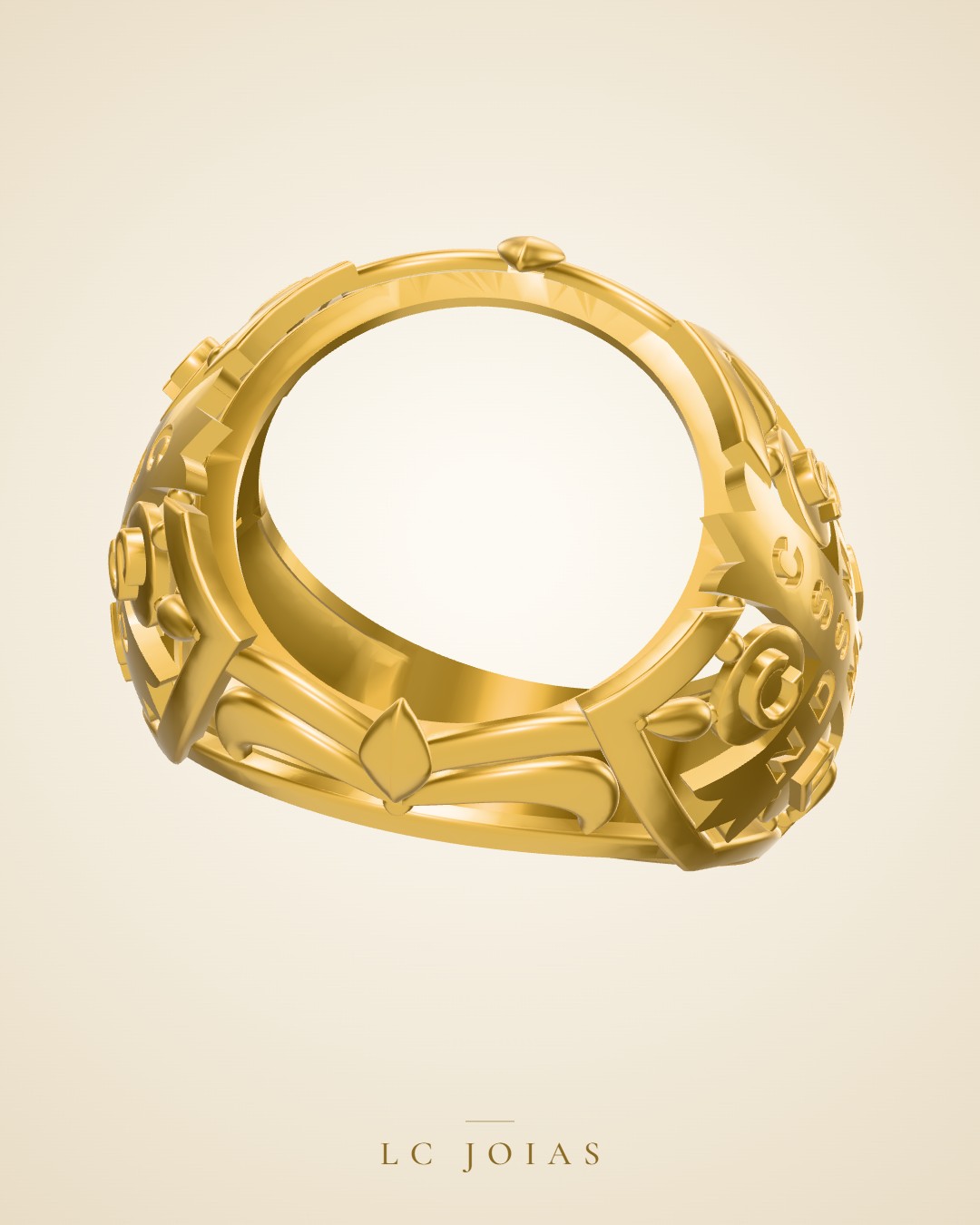 Anel 1837 an em ouro