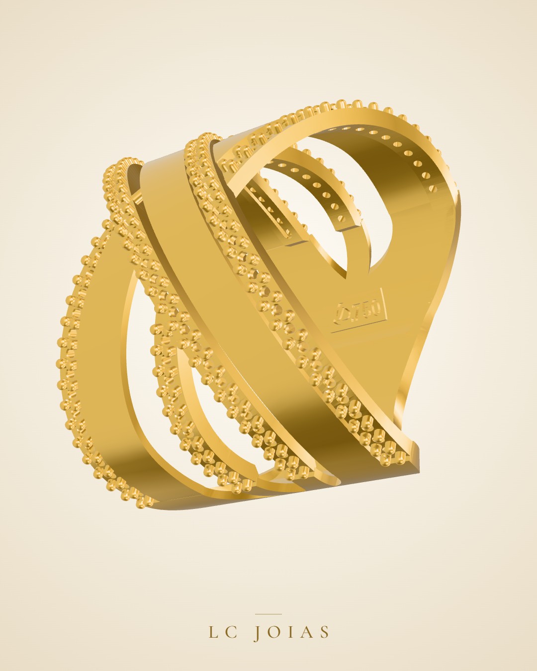 Anel 1267 z an em ouro