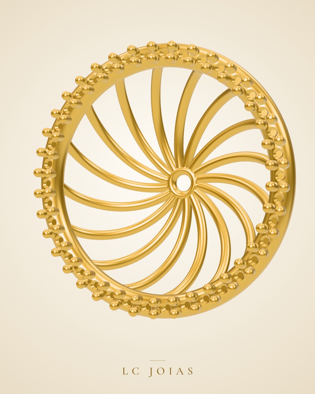 Brinco 8039 br espelhar em ouro