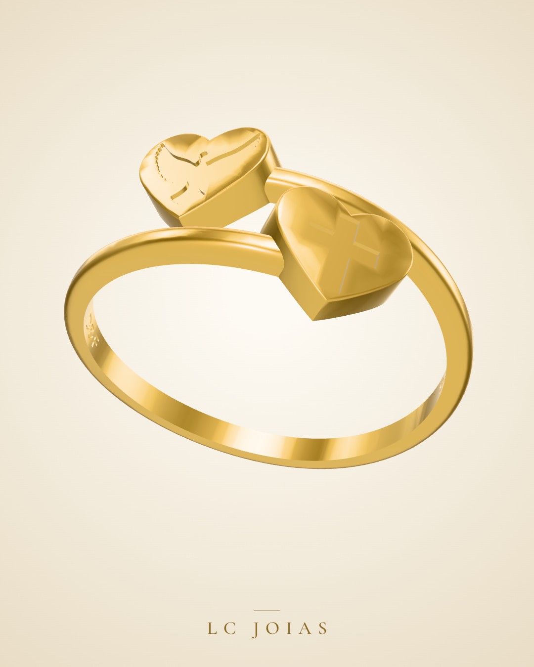 Anel ag 1923 an em ouro
