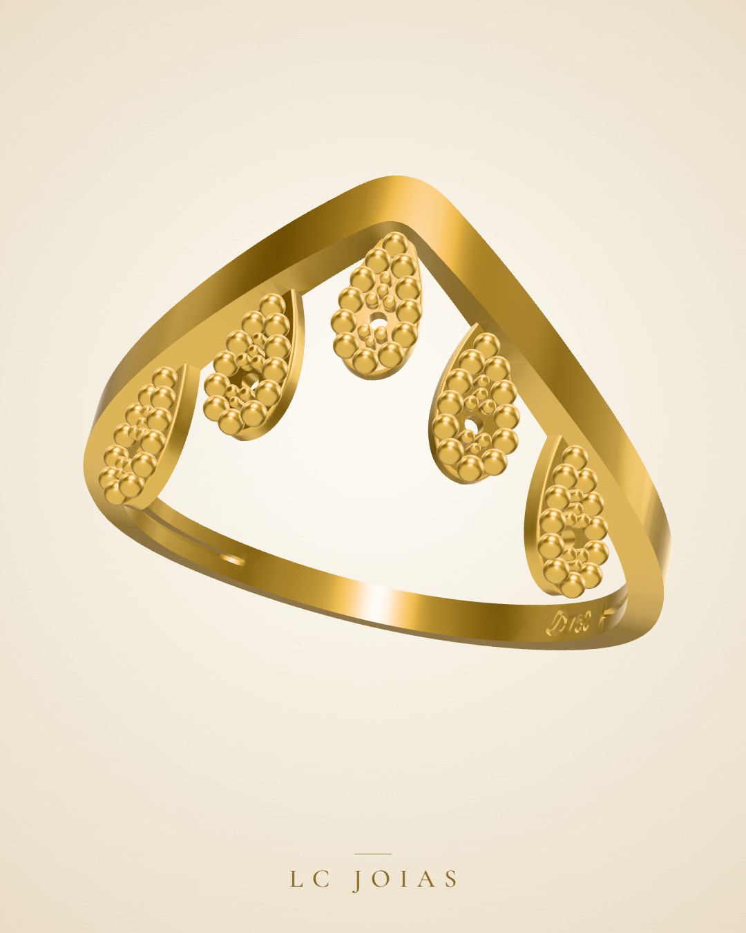 Anel 6404 an em ouro